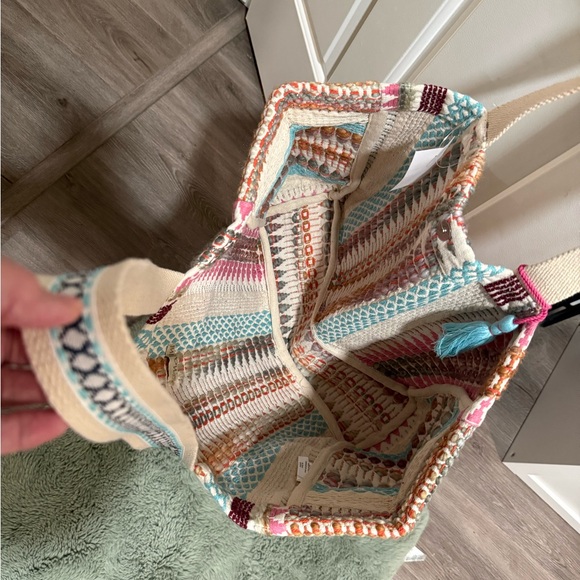 Colorful Patterned Tote Bag - Picture 3 of 3